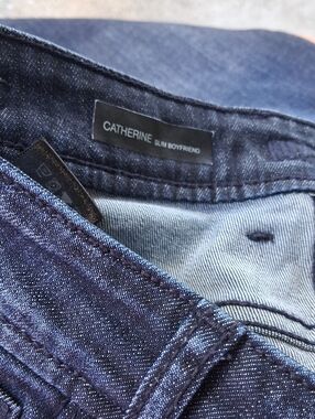Catherines Slim Boyfriend Jeans - Dark Indigo